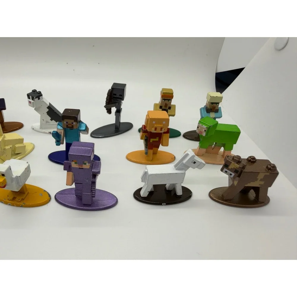 Jada Toys Minecraft Nano MetalFigs Lot of 20 Die Cast Mini Figures Mojang